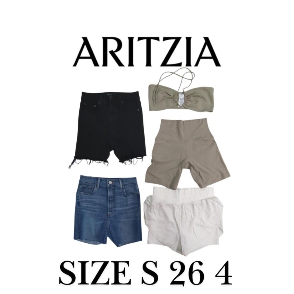 5 pcs Aritzia Style Bundle size 26/4/small Mix of Denim Forum denim shorts